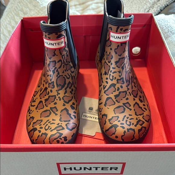 Hunter Shoes - Hunter Leopard Print Rain Boots- BRAND NEW